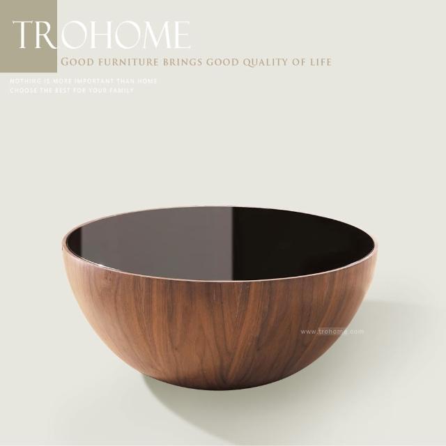 【Trohome 拓家設計家具】Ollie 奧利 玻璃桌面造型大茶几