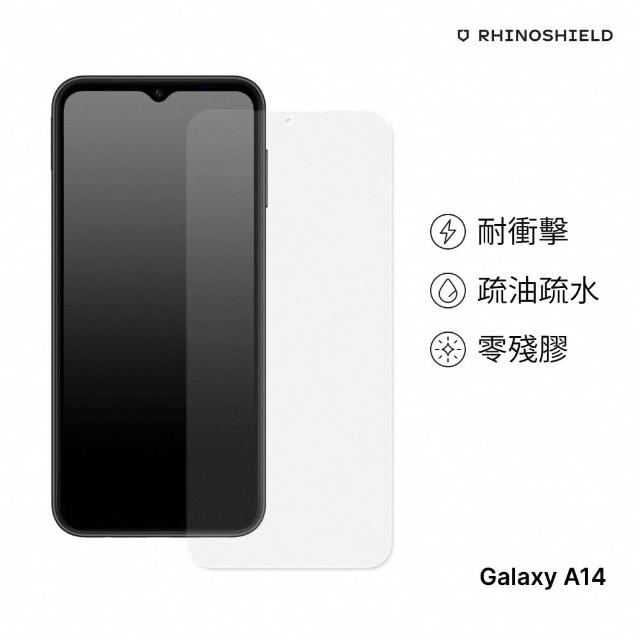 【RHINOSHIELD 犀牛盾】Samsung Galaxy A14 4G/5G 正面耐衝擊保護貼-非滿版(獨家耐衝擊材料 原廠出貨)