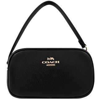 【COACH】JAMIE荔枝紋皮革手提包-黑色(買就送璀璨水晶觸控筆)