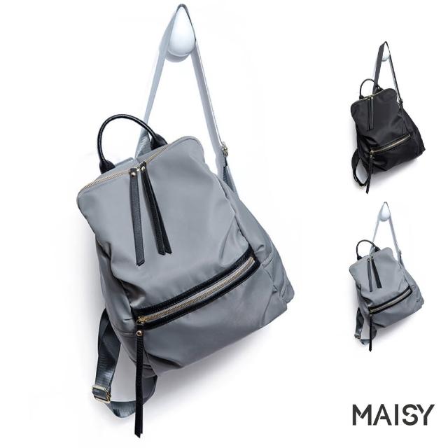 【MAISY】韓版時尚牛津帆布旅行背包(現+預 藍色／黑色)