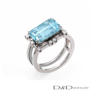 【D&D JEWELRY】拓帕石鑽石(18K戒指)