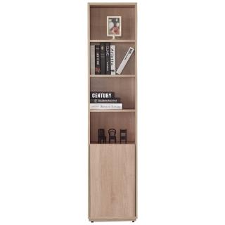 【AT HOME】現代簡約1.35尺橡木紋單門收納書櫃/收納櫃/置物櫃(布拉格)