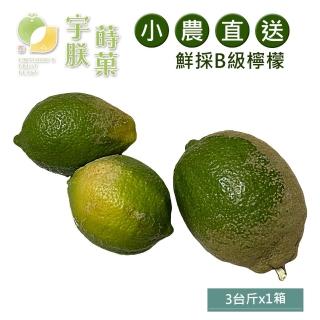 【宇朕蒔果】屏東B級有籽檸檬3台斤x1箱(產地直銷)