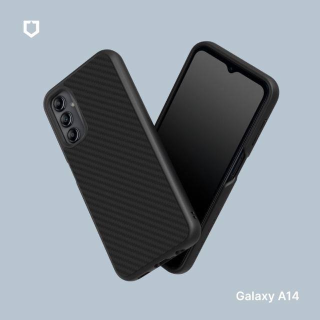 【RHINOSHIELD 犀牛盾】Samsung Galaxy A14 4G/5G SolidSuit 碳纖維紋路背蓋手機保護殼(獨家耐衝擊材料)
