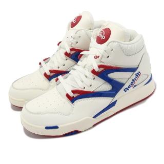 【REEBOK】籃球鞋 Pump Omni Zone II 米白 藍 紅 男鞋 美國配色 復古 充氣(HR0035)