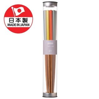【DAIDOKORO】日本製頂級天然竹筷子*6雙入 彩色日式和風 莫藍迪色 可機洗 抗菌加工(防滑加工 洗碗機適用)