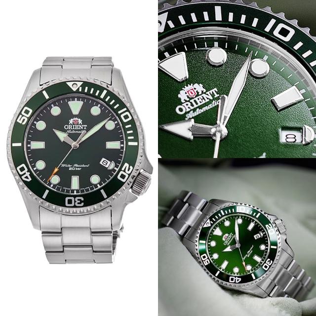 【ORIENT 東方錶】綠水鬼200米潛水機械腕錶   母親節(RA-AC0K02E)