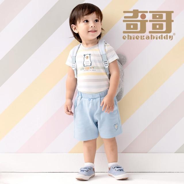 【奇哥官方旗艦】Chic a Bon 小甜心小熊短褲-涼爽纖維(2-5歲)