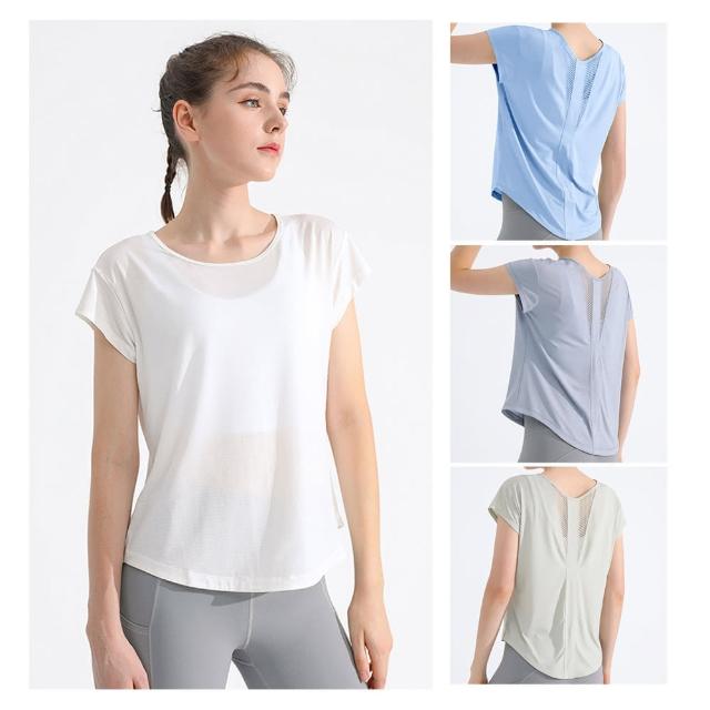 【bebehome】微孔透氣涼感科技運動罩衫(運動速乾T恤/瑜珈機能上衣/涼感透氣健身上衣/跑步短衫)