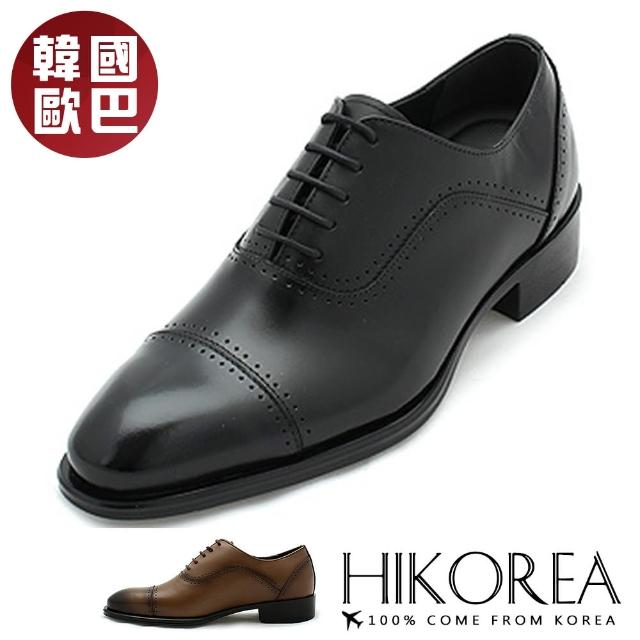【HIKOREA】韓國空運。質感升級3.5cm尖頭綁帶造型皮鞋/版型偏小(8-9060/黑/現+預)