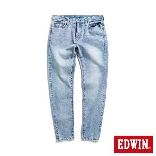 【EDWIN】男裝 怪物彈系列 怪物彈彈力修身小直筒丹寧褲(石洗藍)