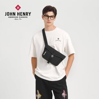 【JOHN HENRY】多功能隨身斜挎包－黑色