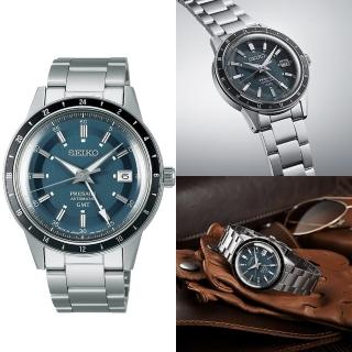 【SEIKO 精工】Presage Style60’s系列 GMT機械錶 指針錶 手錶 禮物 畢業(4R34-00B0B/SSK009J1)