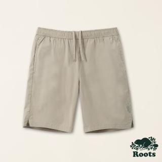 【Roots】Roots男裝-宇宙探索系列 反光LOGO平織短褲(卡其色)