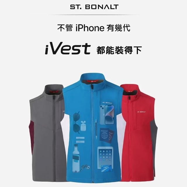 【St.Bonalt 聖伯納】Soft Shell 商務軟殼多口袋智慧背心｜男款 SM0036(抓絨、防風、保暖、多口袋)