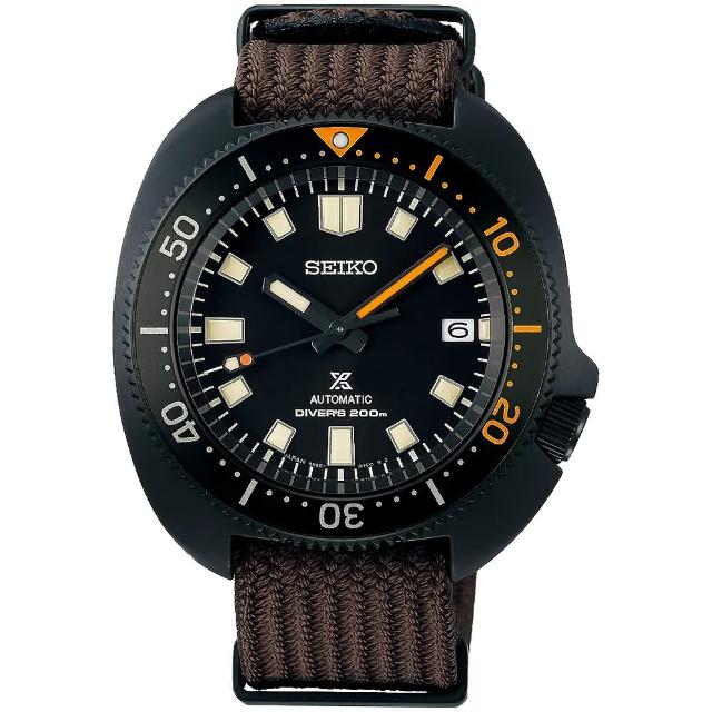 【SEIKO 精工】黑牌款 PROSPEX 黑潮系列 1965復刻潛水機械腕錶(6R35-01X0B/SPB255J1)
