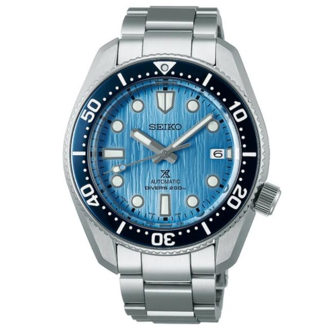 【SEIKO 精工】黑牌款 PROSPEX 愛海洋系列 極地冰川潛水機械腕錶 618年中慶(6R35-01E0U/SPB299J1)