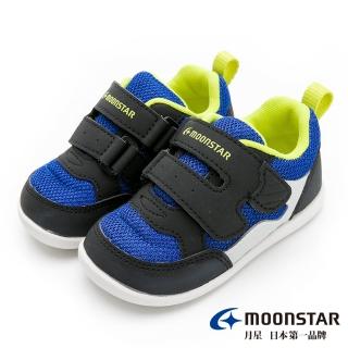 【MOONSTAR 月星】寶寶鞋MSCN系列-透氣寬楦學步鞋(藍)