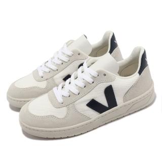 【VEJA】休閒鞋 V-10 B-Mesh 女鞋 白 米灰 艾瑪華森同款 斜V 經典 低筒 法國(VX0101380A)