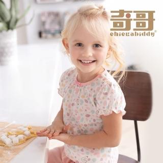 【奇哥官方旗艦】Chic a Bon 天鵝公主短袖套裝/睡衣/居家服-彈性布+天絲細格提花布(2-6歲)