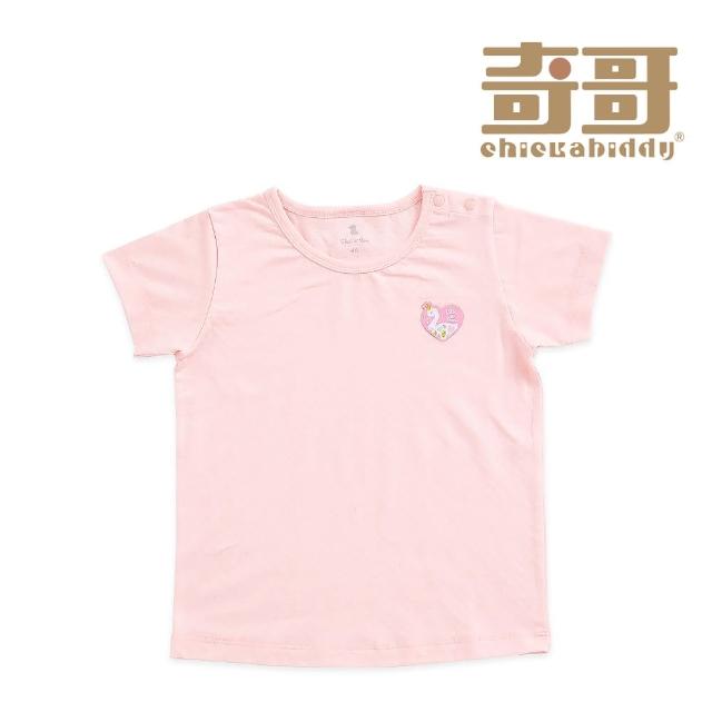 【奇哥官方旗艦】Chic a Bon 天鵝公主圓領衫/T恤-天絲細格提花布(2-4歲)