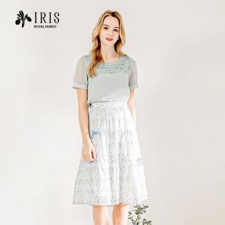 【IRIS 艾莉詩】印象風信子印花層裙-2色(32232)