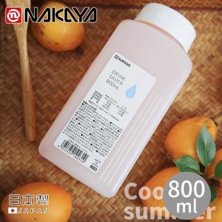 【NAKAYA】日本製方形攜帶式水壺800ml(2入組)