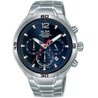 【ALBA】ACTIVE系列 運動休閒計時手錶(VD53-X353B/AT3G37X1藍44mm)