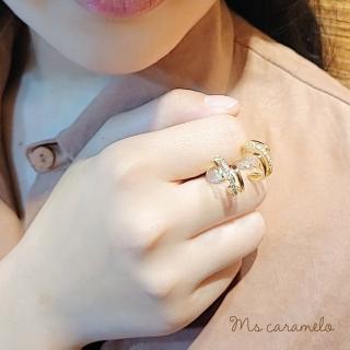 【焦糖小姐 Ms caramelo】夾式耳環(鋯石耳環)