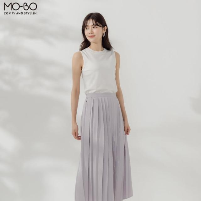 【MO-BO】質感飄逸百褶裙