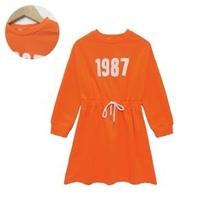 【TATA KIDS】童裝 1987數字印花洋裝(100-130)