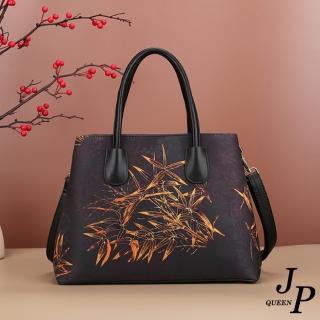 【Jpqueen】中式古典風格花朵竹子手提側肩斜背包(9款可選)