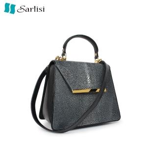 【Sarlisi】泰國進口新款2023包包珍珠魚皮女包輕奢真皮斜挎包手提包大容量