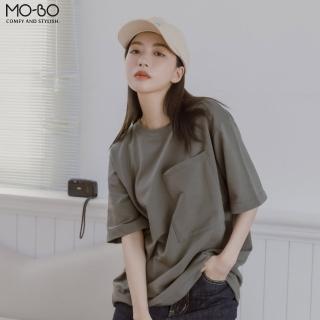【MO-BO】MIT清爽抗菌簡約中性口袋T恤