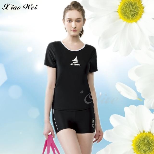 【梅林品牌】流行大女短袖二件式泳裝(NO.M14648)