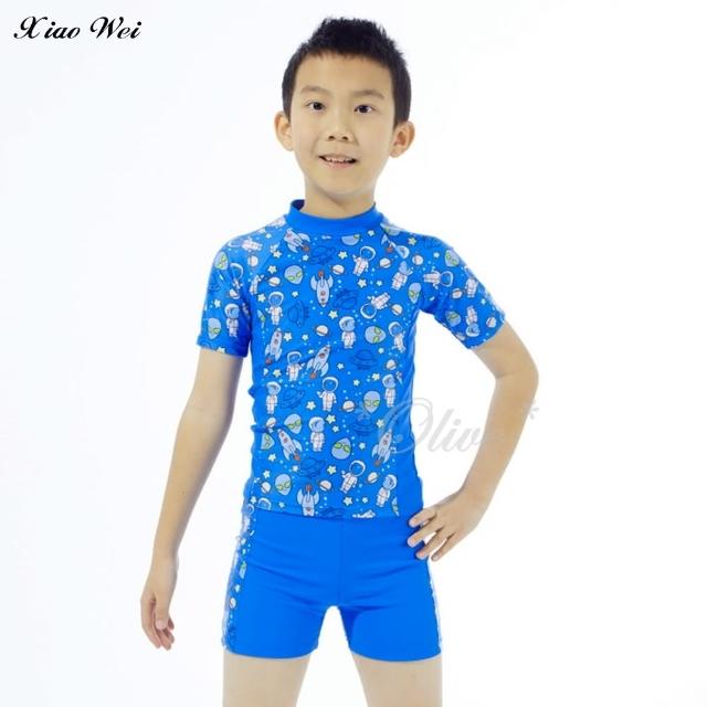 【Apple 蘋果牌】男童短袖游泳上衣(NO.1102048)