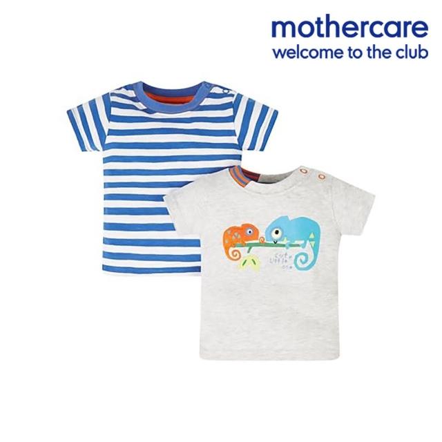【mothercare】專櫃童裝 變色龍短袖上衣/T恤2入組(3個月)