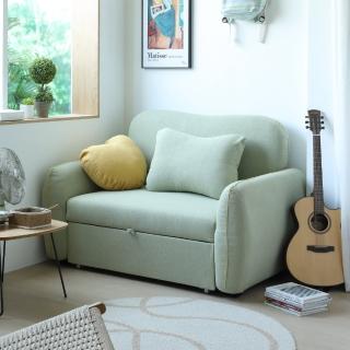 【MUNA 家居】258-1型綠色雙人布沙發床(沙發 布沙發 沙發床)