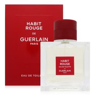 【Guerlain 嬌蘭】Habit Rouge 紅衣騎士男性淡香水 EDT 50ml(新版 平行輸入)
