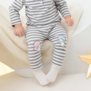 【OB 嚴選】美國棉台灣製可愛雙子星彈性條紋寶寶內搭褲嬰幼童裝 《KB1403》