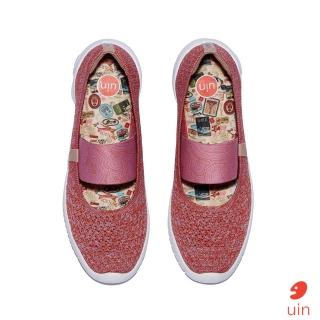 【uin】西班牙原創設計 女鞋 梅若卡6紅粉彩繪休閒鞋W1620731(素色)