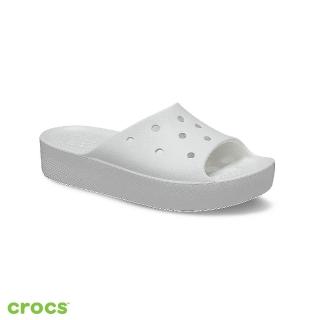 【Crocs】女鞋 經典雲朵涼拖(208180-100)