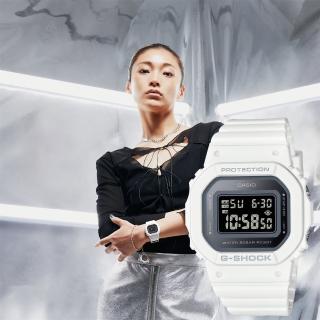 【CASIO 卡西歐】G-SHOCK 優雅簡約 玻璃蒸鍍電子錶 畢業禮物(GMD-S5600-7)
