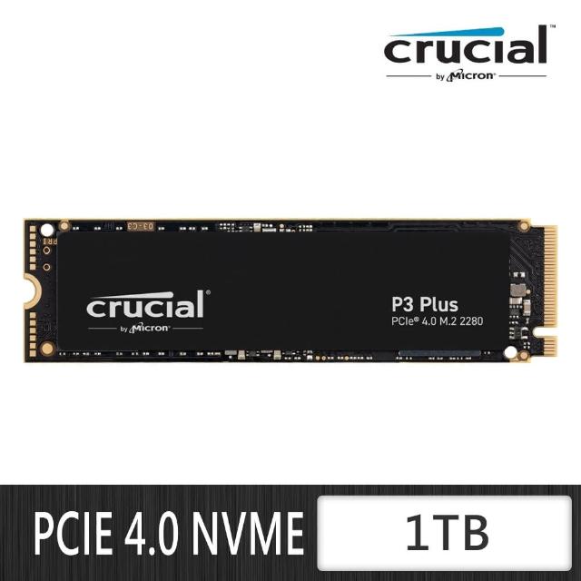 【Crucial 美光】P3 Plus PCIe M.2 1TB 固態硬碟SSD(CT1000P3PSSD8)