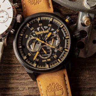 【Timberland】天柏嵐 兩地時間多功能手錶-46mm(TDWGF2100602)