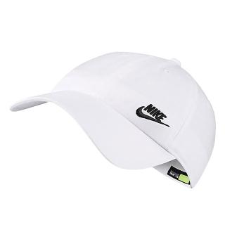 【NIKE 耐吉】W NSW H86 FUTURA CLASSIC CAP 白 老帽 穿搭 棒球帽(AO8662-101)