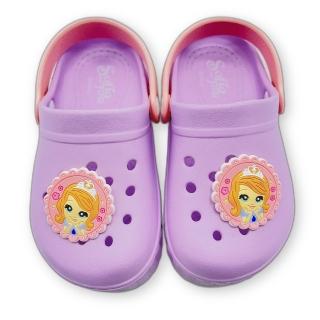 【樂樂童鞋】台灣製蘇菲亞小公主洞洞鞋(迪士尼 MIT 女童鞋 拖鞋 涼鞋)