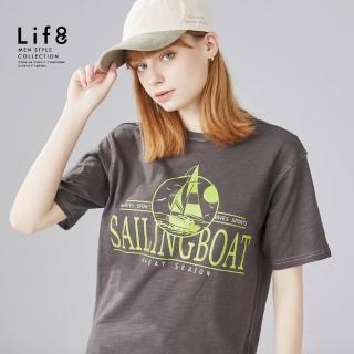 【Life8】航向大海 印花短袖上衣(10779)