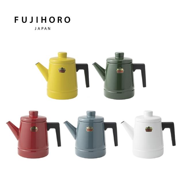 【FUJIHORO 富士琺瑯】1.6L琺瑯咖啡壺(煙霧藍/森林綠/藤黃)