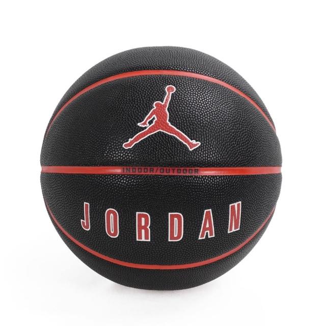 【NIKE 耐吉】Jordan Ultimate 籃球 7號 喬丹 運動 耐用 橡膠 戶外用 黑紅(FB2305-017)